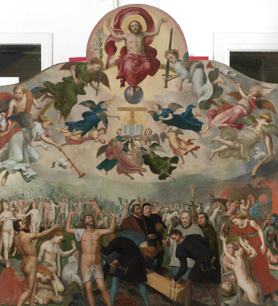Sidste dom og begravelsen af de døde af Bernard van Orley (circle of)