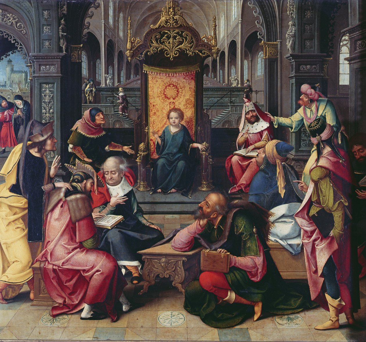 Kristus i templet af Bernard van Orley