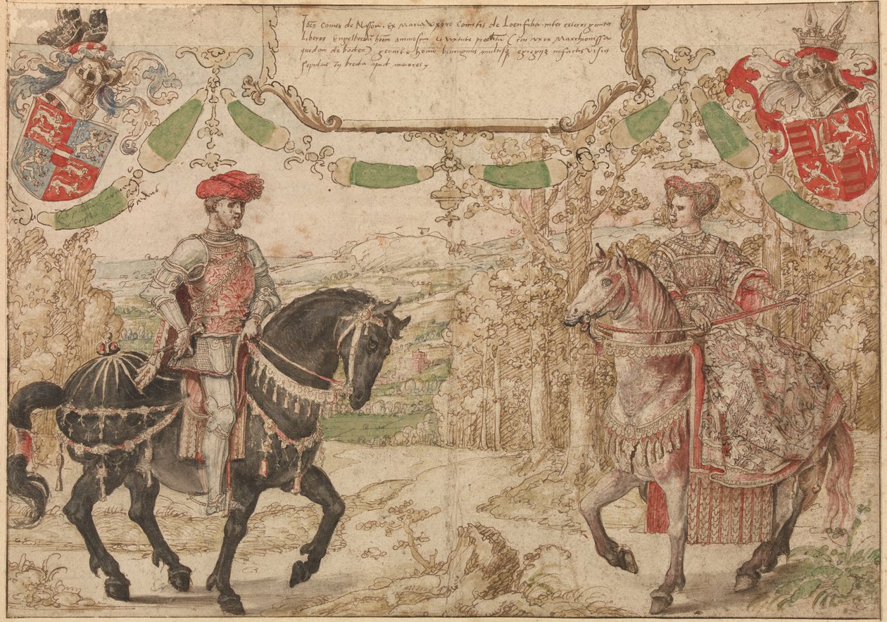 Grev Jan Johann IV af Nassau og hans kone Maria, grevinde af Loon og Heinsberg, ca 1530 af Bernard van Orley