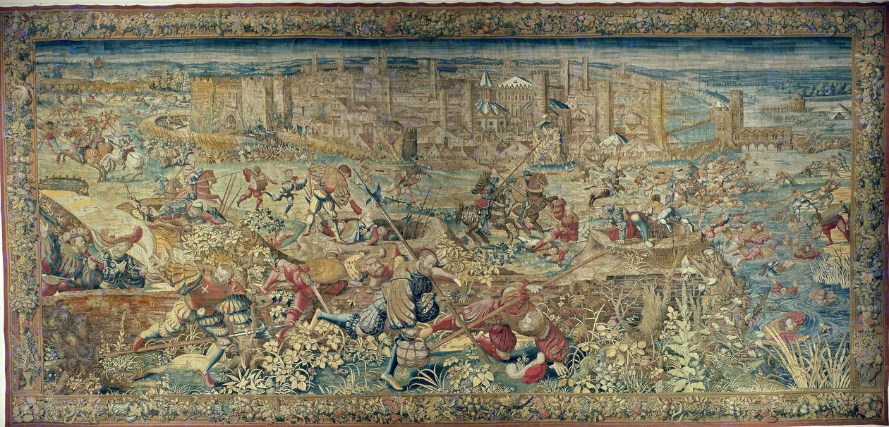Afsnit af slaget ved Pavia (1525) af Bernard van Orley
