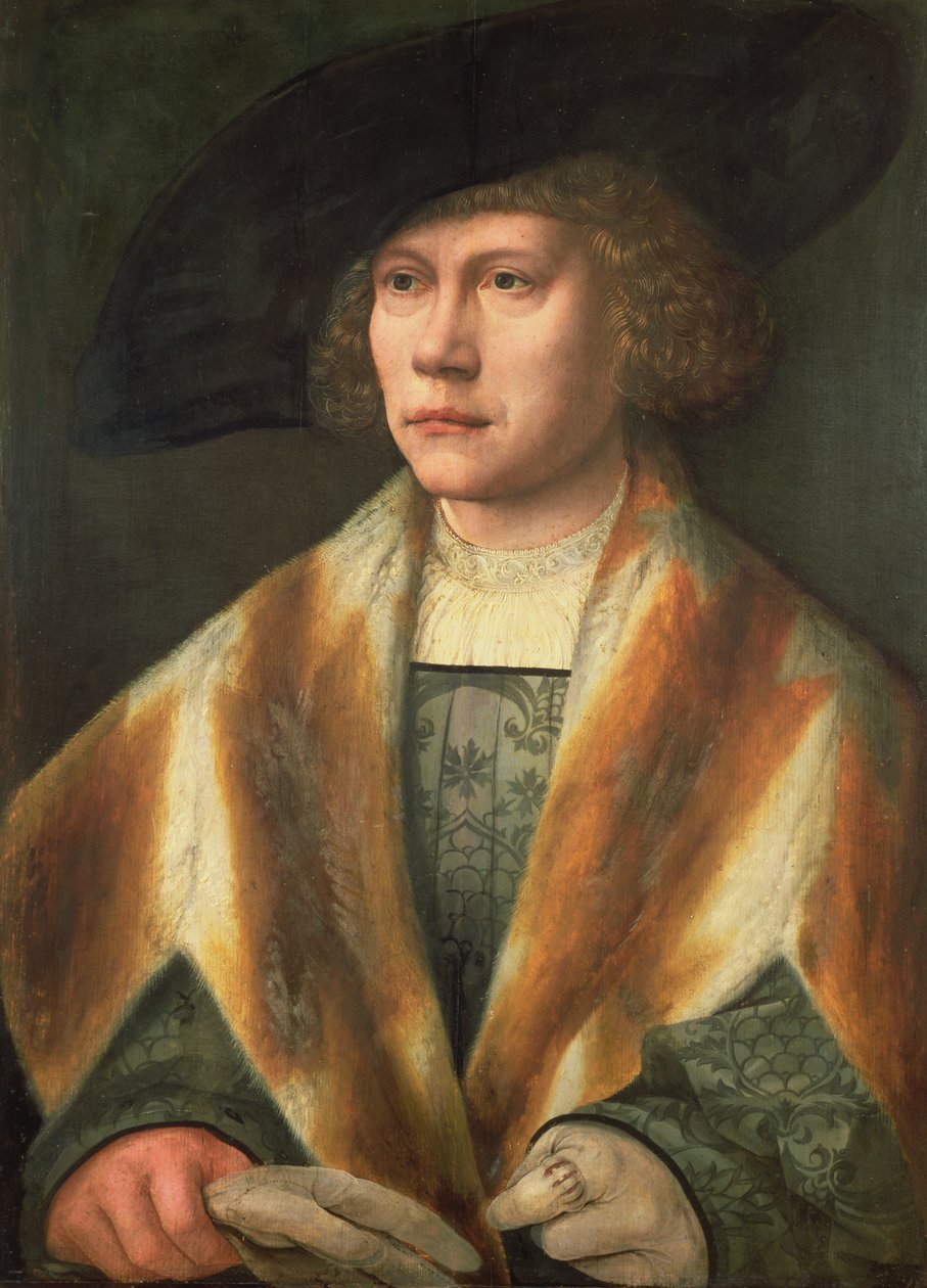 Portræt af en ung mand, muligvis et selvportræt, ca. 1520 (panel) af Bernard van Orley