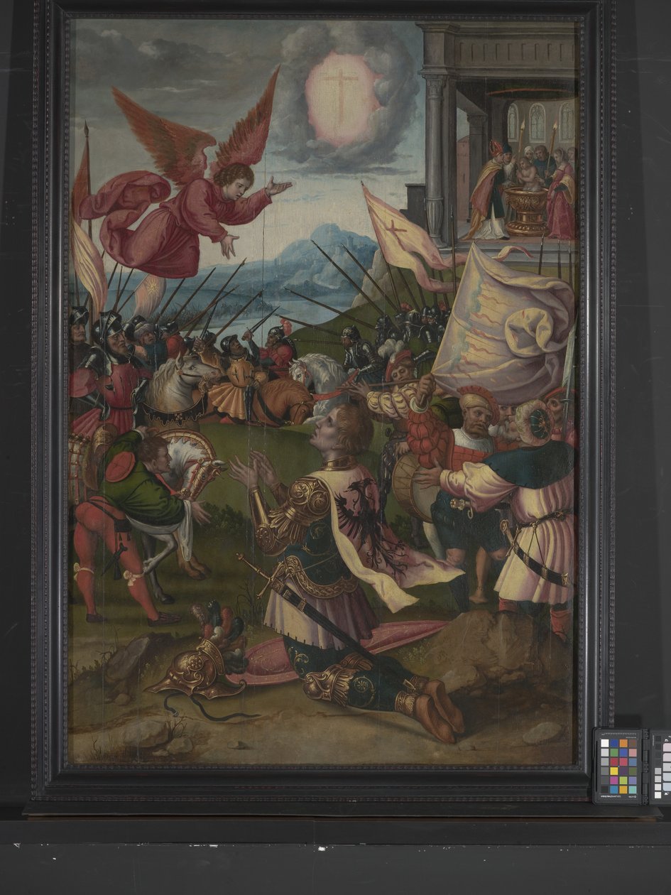 Omdannelsen af Konstantin (olie på træ) af Bernard van Orley