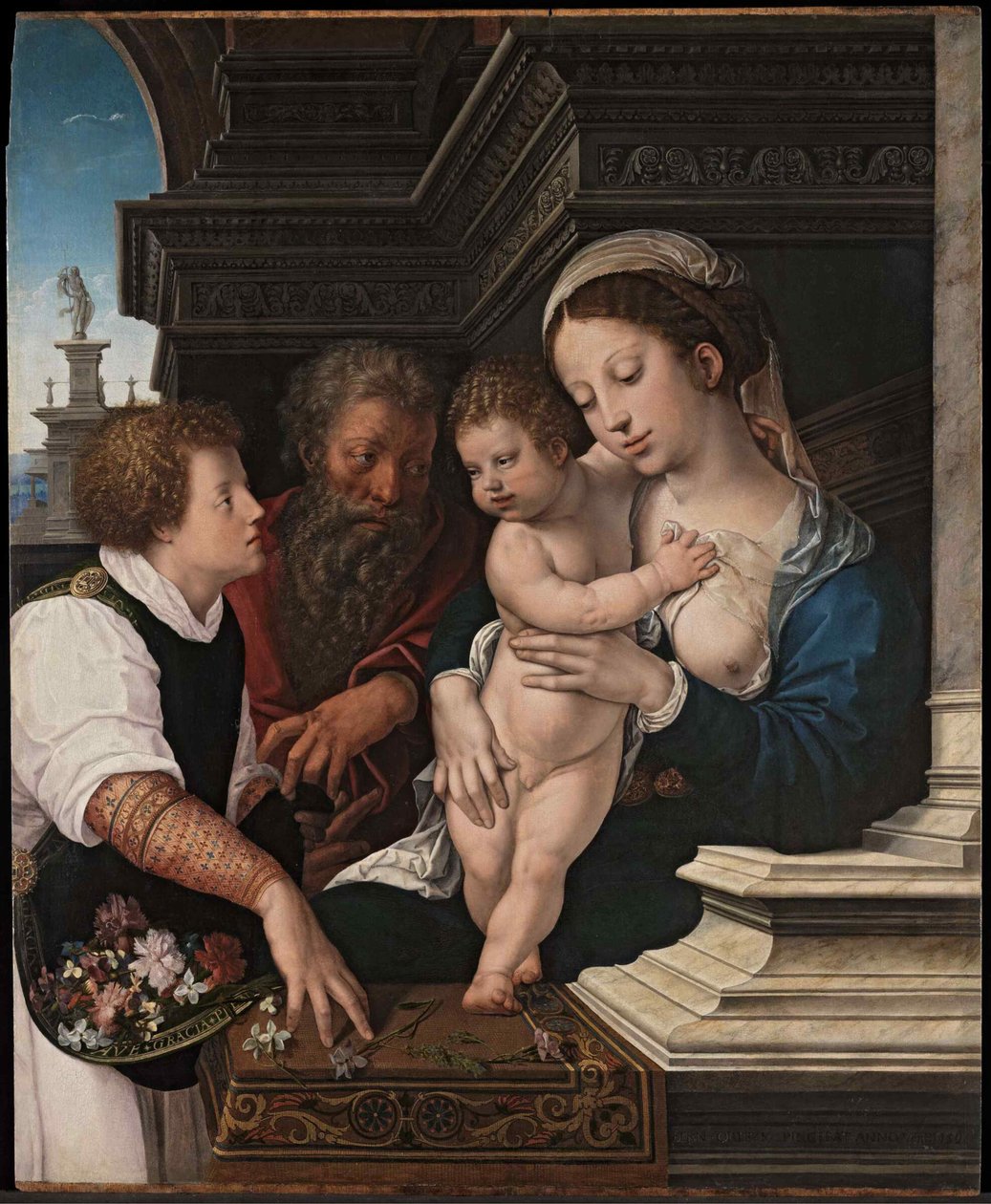 Den hellige familie, ca 1521. af Bernard van Orley