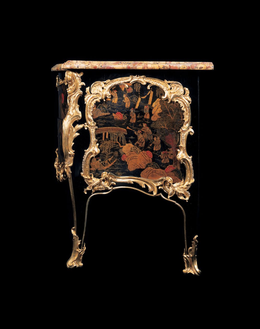 En Louis XV-kommode af Bernard van Risenburgh II