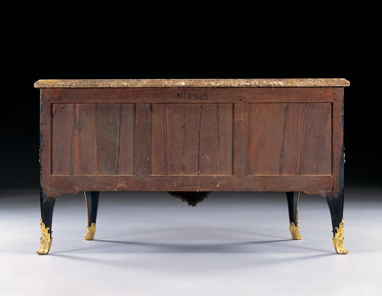 Kommode, ca. 1745 (ormolu-monteret japansk lak & eboniseret træ) af Bernard van Risenburgh II