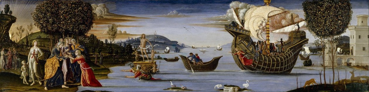 Den elskede af Enalus ofret til Poseidon og sparet af Bernardino Fungai