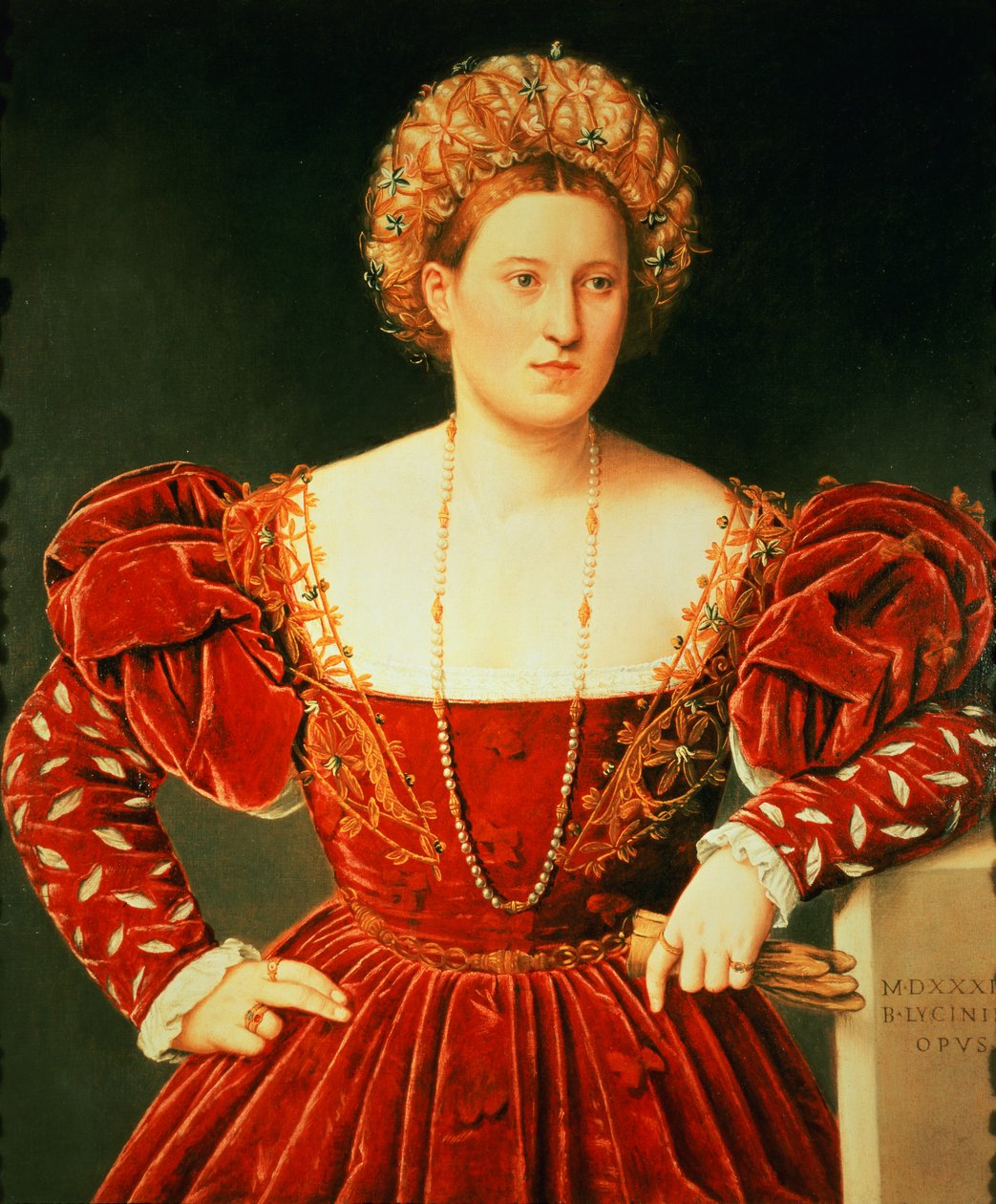Portræt af en Dame af Bernardino Licinio