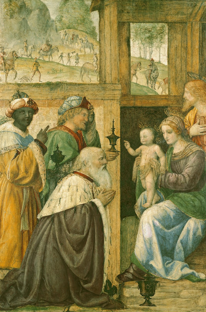 Tilbedelse af Magi af Bernardino Luini