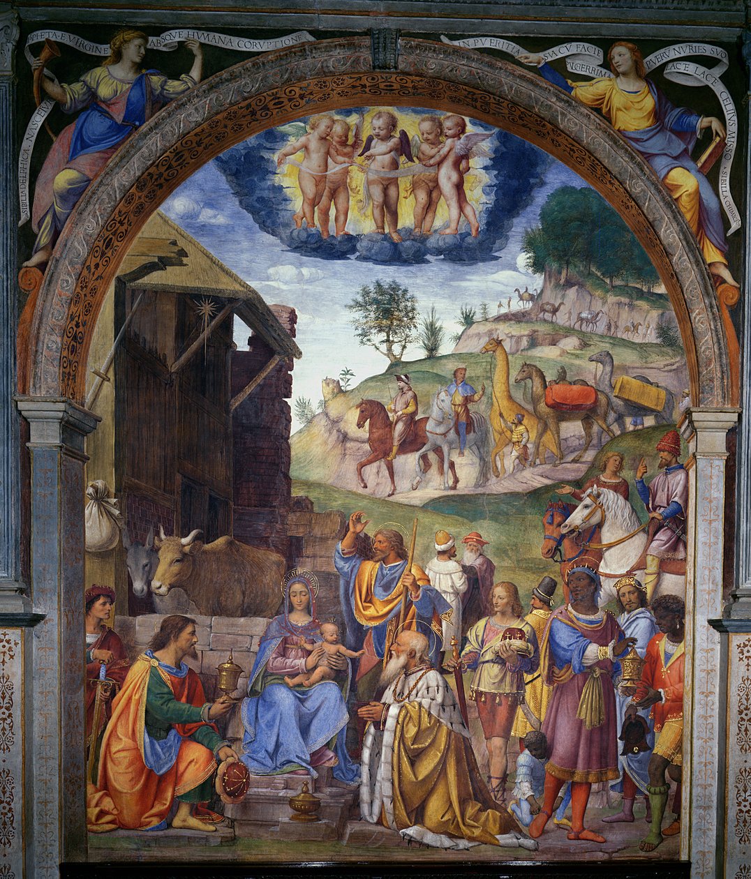 Tilbedelse af Magi, 1525 af Bernardino Luini