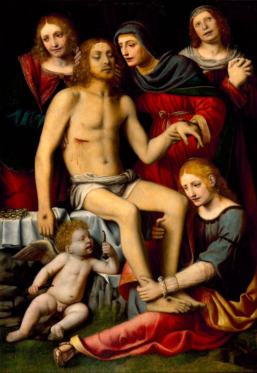 Klagesang over den døde Kristus, c.1512-20 af Bernardino Luini
