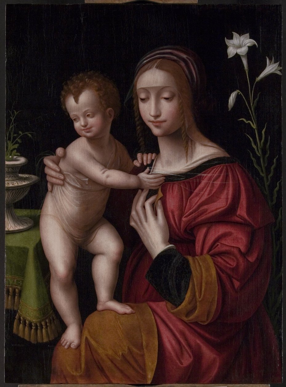 Madonna og barn af Bernardino Luini