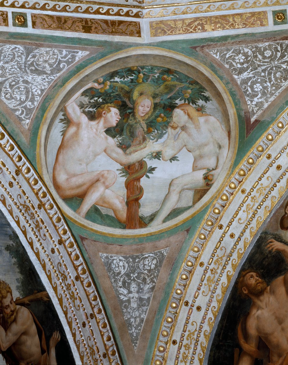 Original Synd, fra kuplens pendentiv, 1532-36 af Bernardino Luini