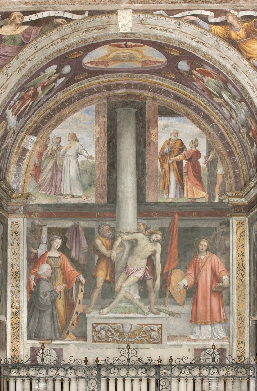 Den hellige Katharina og Jesus Kristus af Bernardino Luini