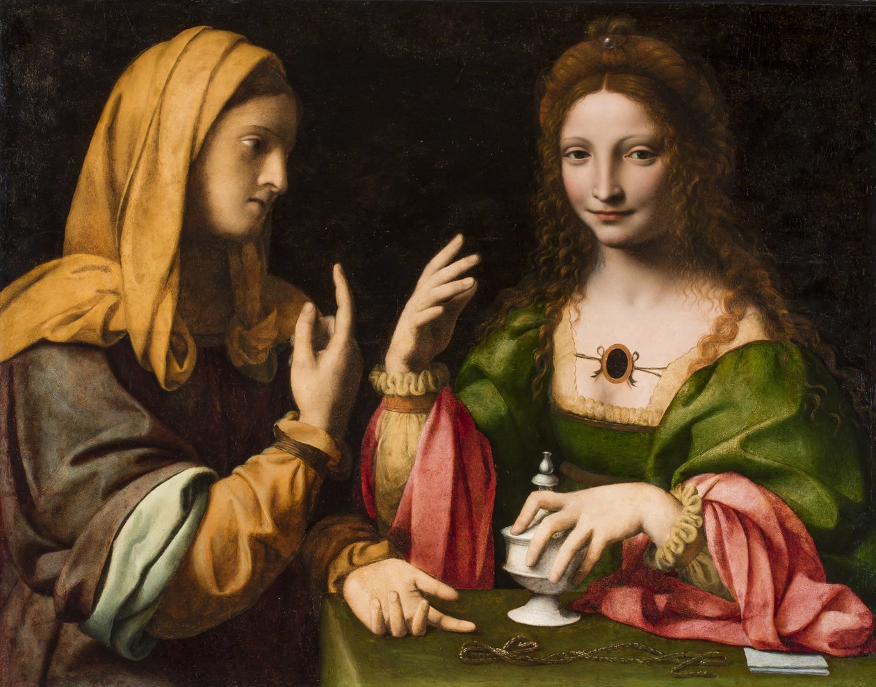 Magdalenaens omvendelse, ca.1520 af Bernardino Luini