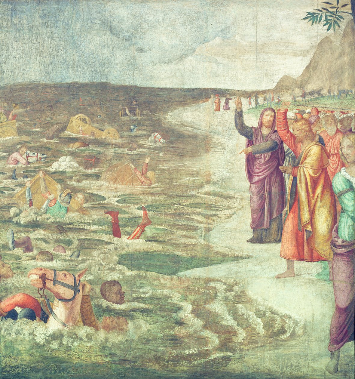 Overgangen af det Røde Hav af Bernardino Luini