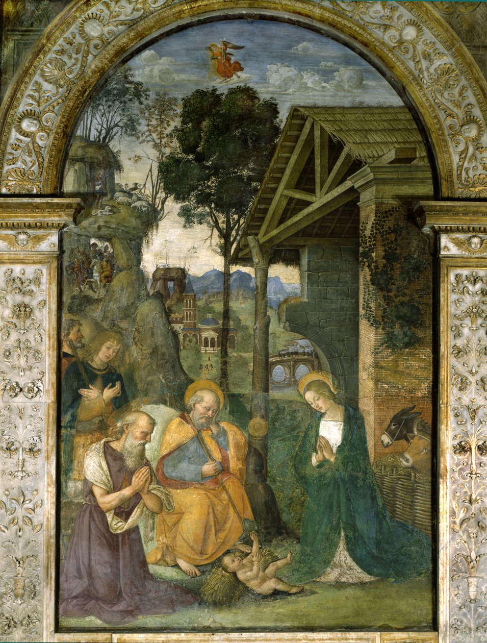 Fødsel, c.1484-92 af Bernardino di Betto Pinturicchio