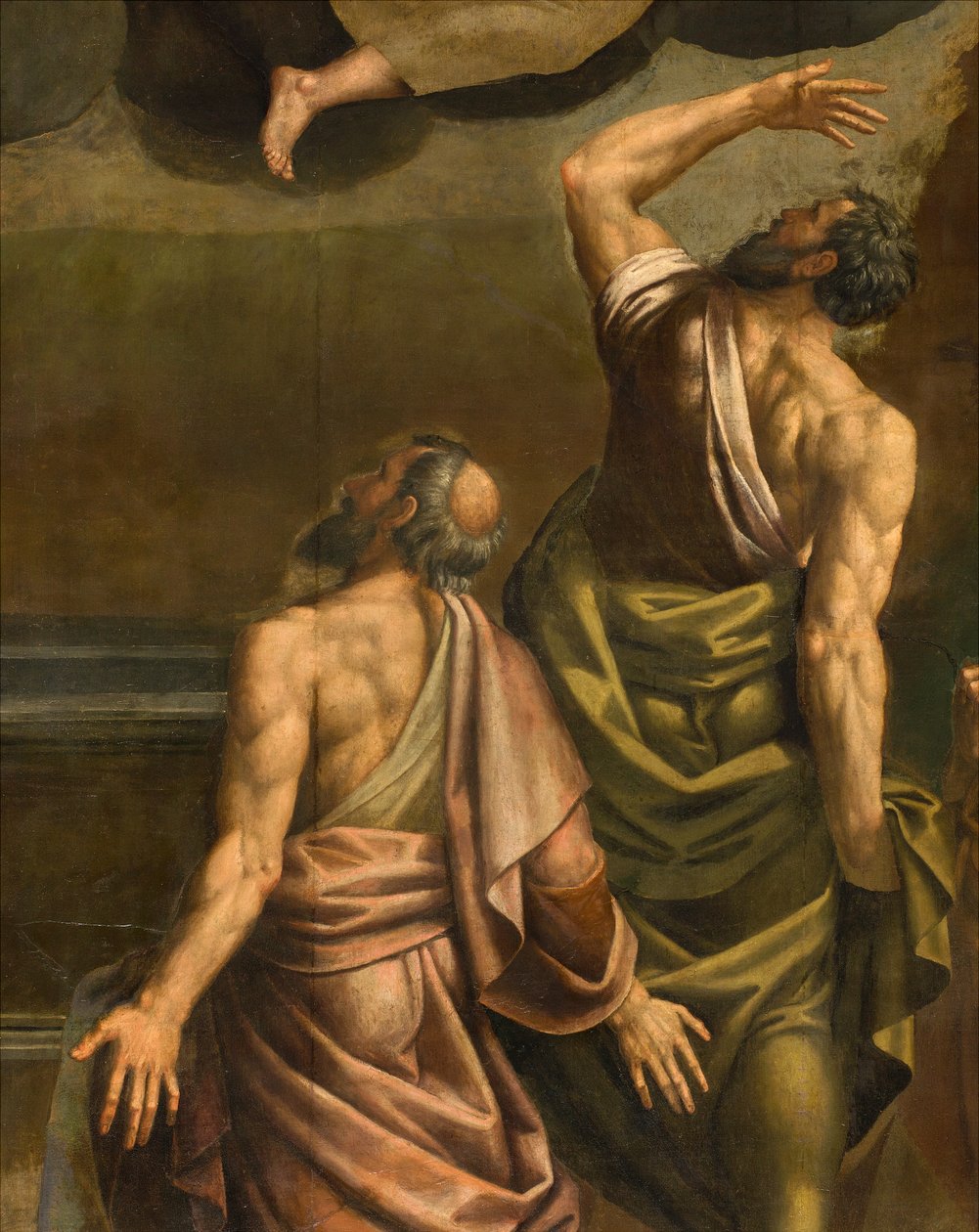 Apsis, altertavle af Bernardino Gatti kaldet Il Sojaro færdiggjort af Giovanni Battista Trotti kaldet IL Malosso, Jomfruens himmelfart af Bernardino Gatti