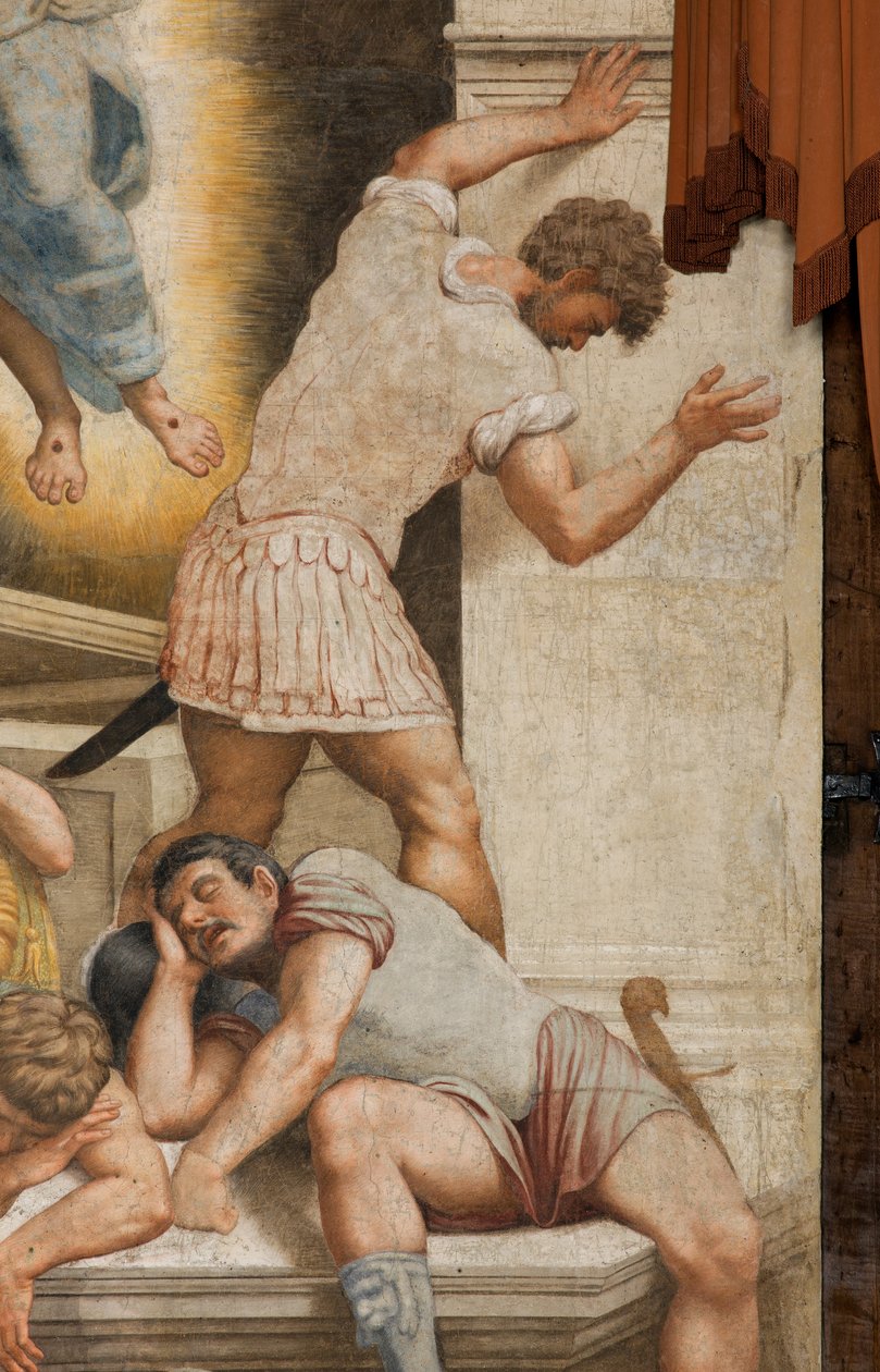Counterfaccata, Bernardino Gatti, Opstandelse 1529, Detalje af Bernardino Gatti
