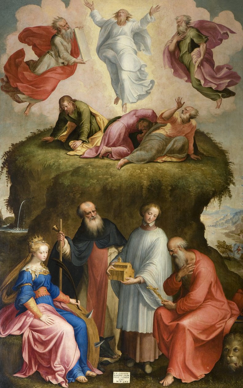 Forvandling og hellige, 1565 af Bernardino Campi
