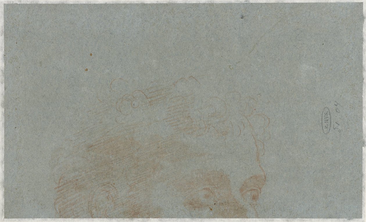 En del af en mands hoved af Bernardino Lanino (possibly)
