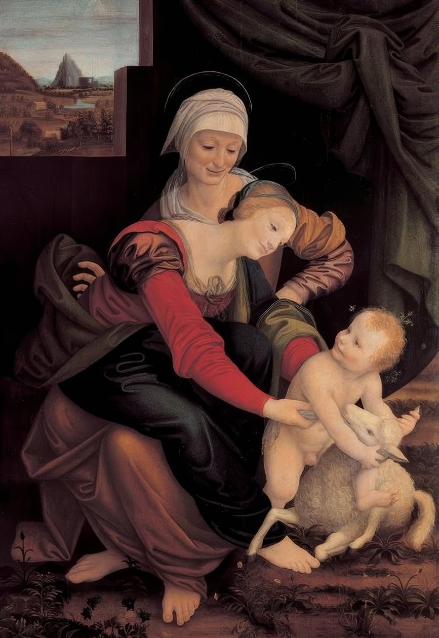 Sankt Anna selvkørende af Bernardino Lanino