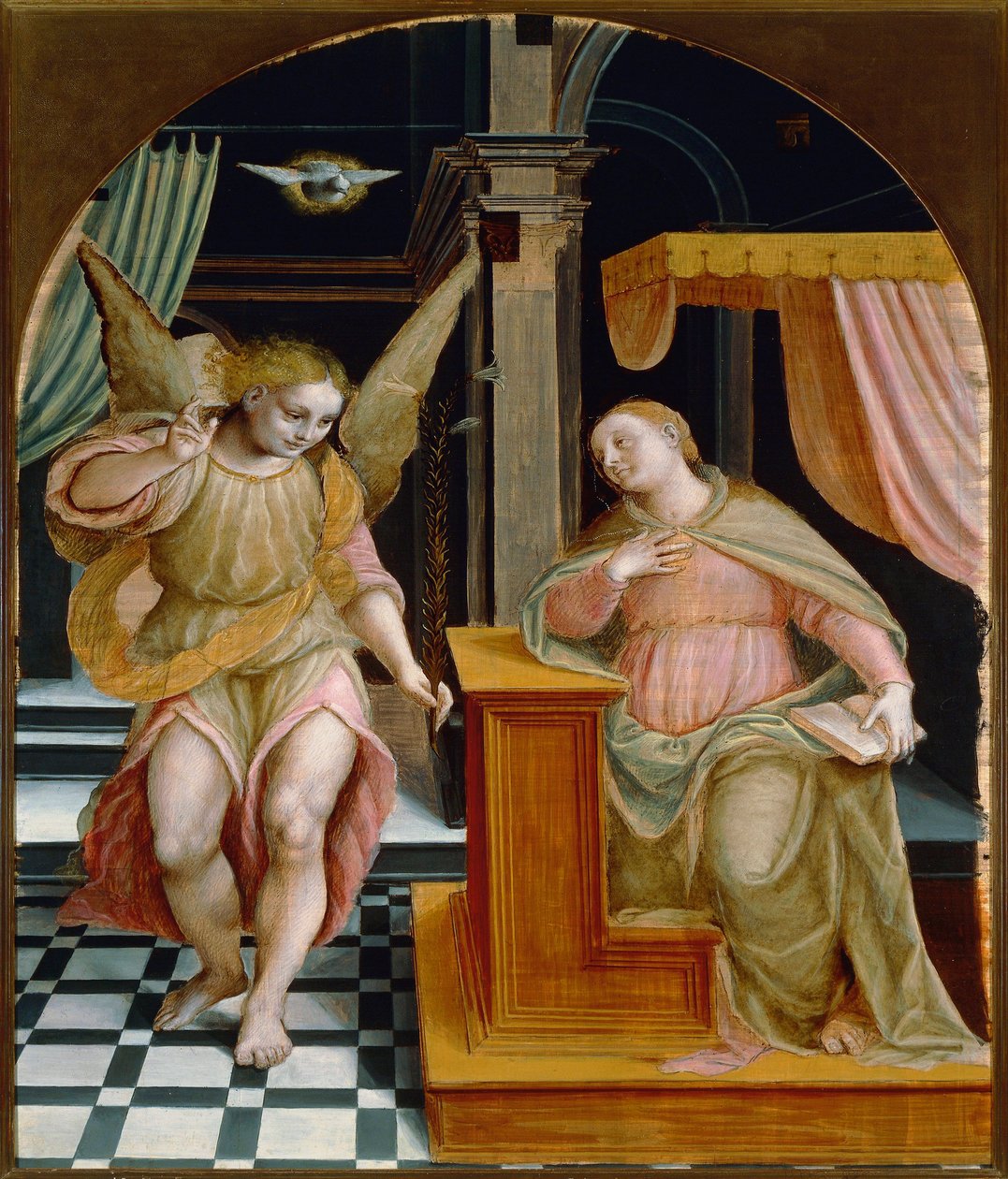 Italien, Vercelli, Bebudelsesmaleriet af Bernardino Lanino