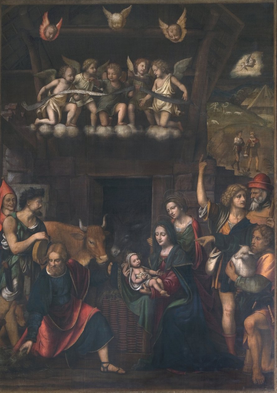 Tilbedelse af hyrderne af Bernardino Luini