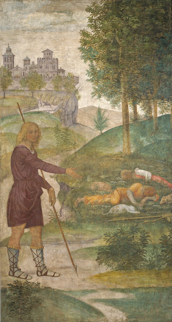Cephalus og nymferne af Bernardino Luini