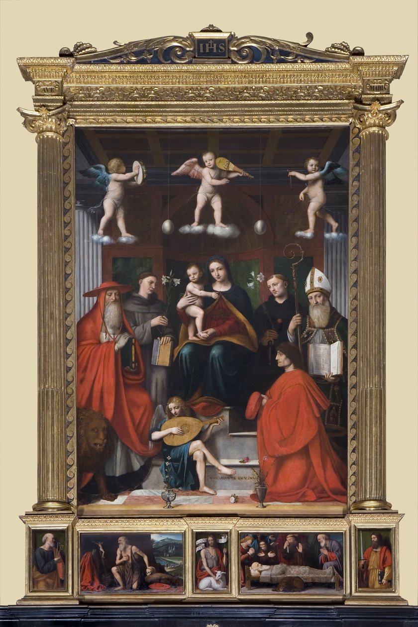 Hellig Chonversion, flere raimondi, 1-6 af Bernardino Luini