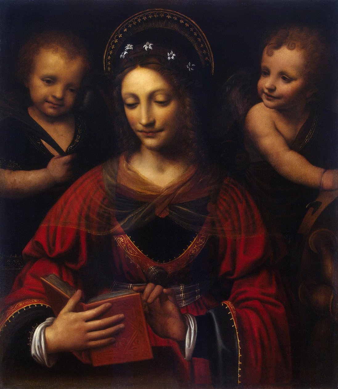 Italiensk: Santa Caterina St Catherine af Bernardino Luini