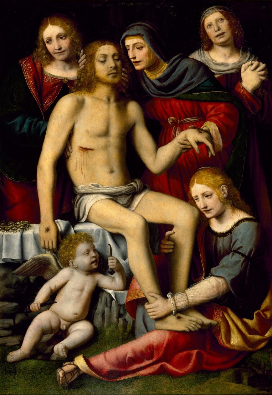 Klagesang over den døde Kristus af Bernardino Luini