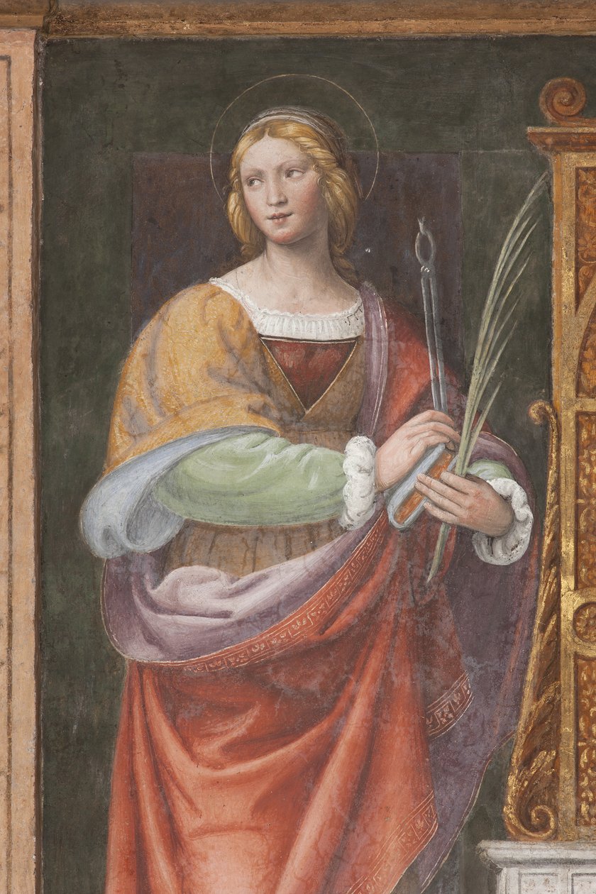 Sankt Apollonia, ca. 1522-25 (detalje af 3497192) af Bernardino Luini
