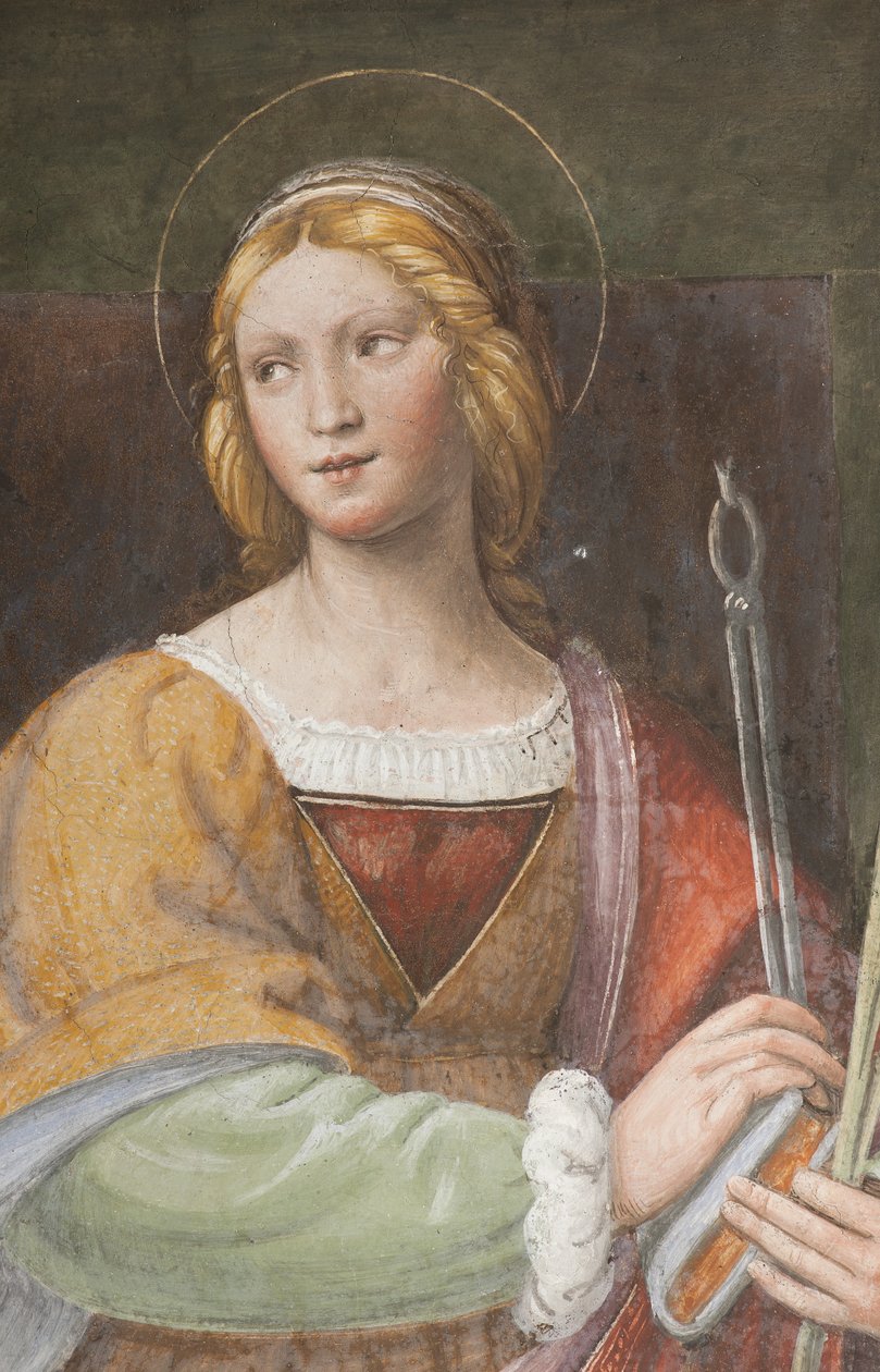 Sankt Apollonia, ca. 1522-25 (detalje af 3497192) af Bernardino Luini