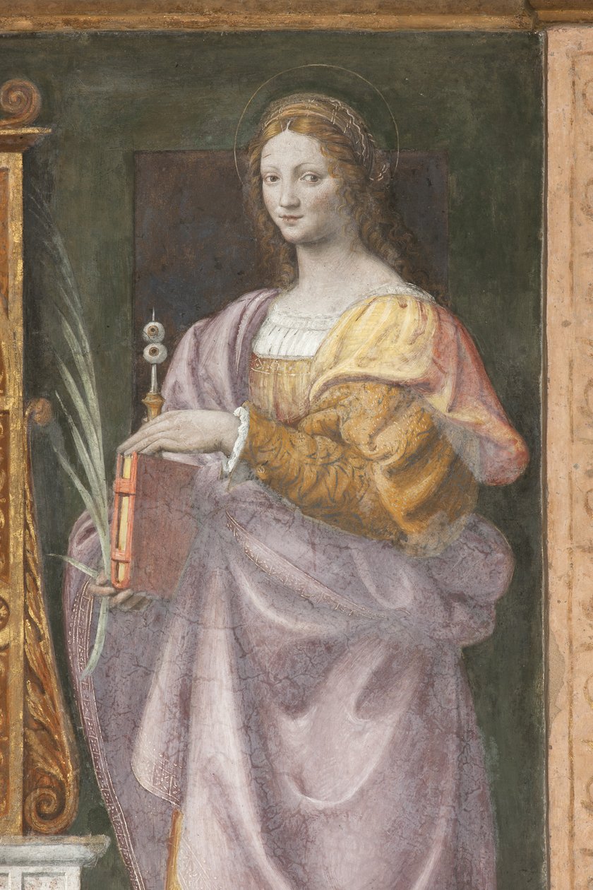 Saint Lucy, ca. 1522-25 (detalje af 3497192) af Bernardino Luini