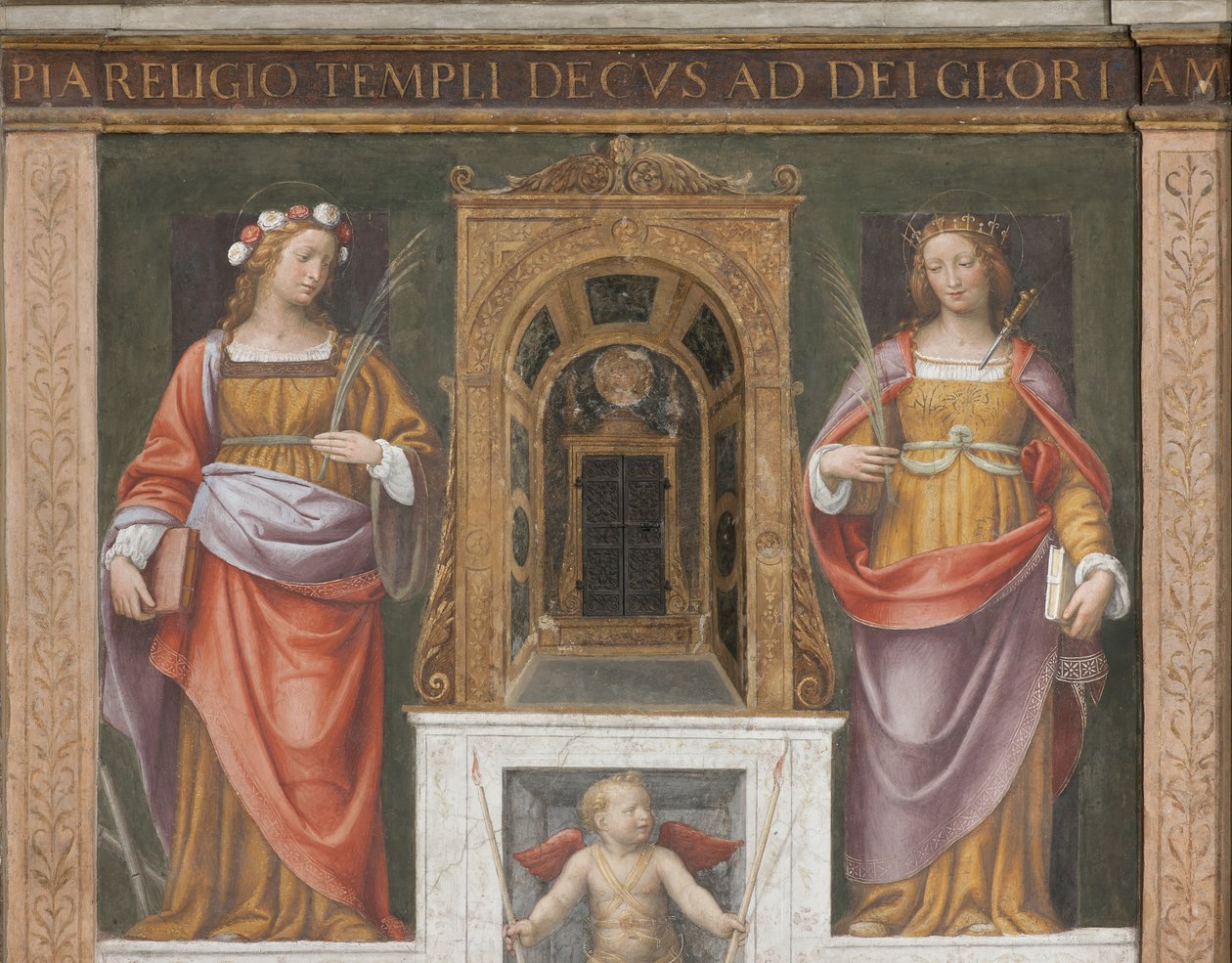 Sankt Rosa og Sankt Giustina af Bernardino Luini