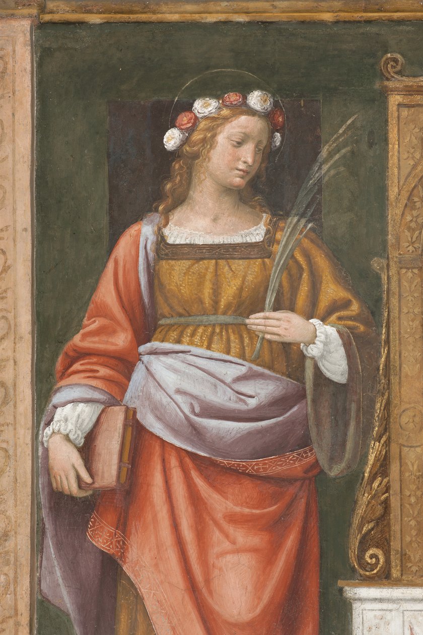 Saint Rose (fresco) (detalje af 3497195) af Bernardino Luini