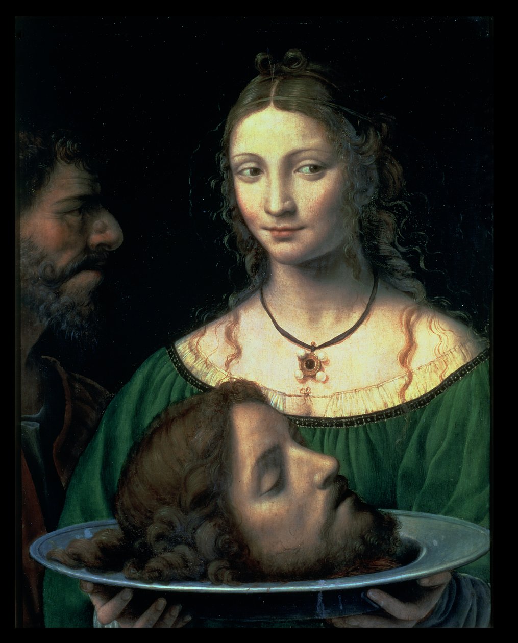 Salome med Johannes Døberens hoved, ca. 1525-30 (panel) af Bernardino Luini