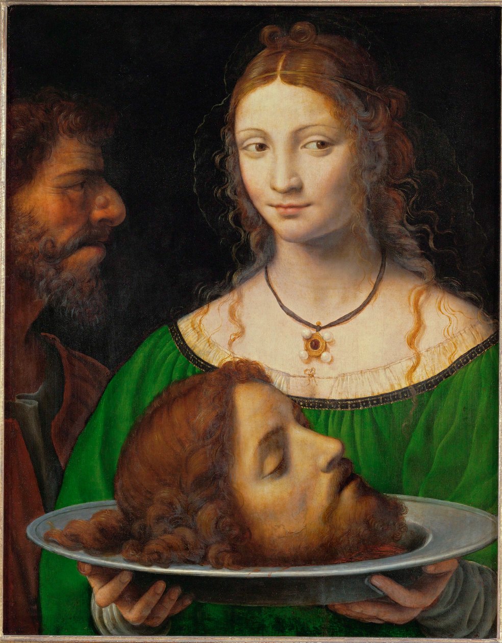 Salome med Johannes Døberens hoved, sen periode (maleri) af Bernardino Luini