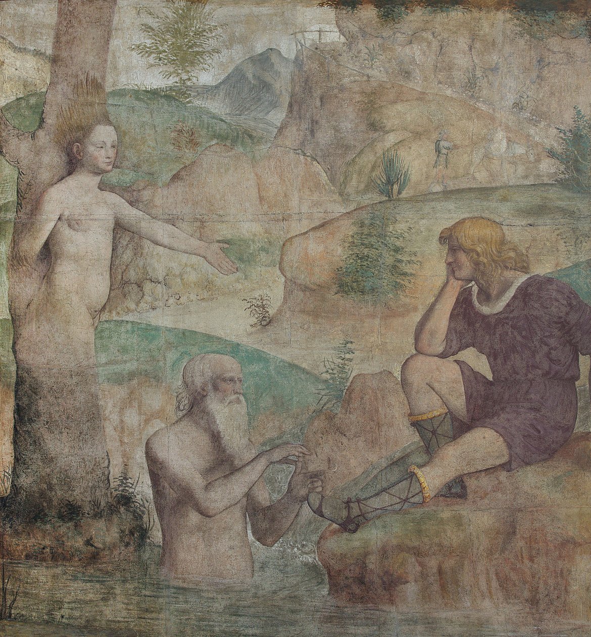 Alvorlig trøstet af Driope og Tavaiano, 1513-1514. af Bernardino Luini