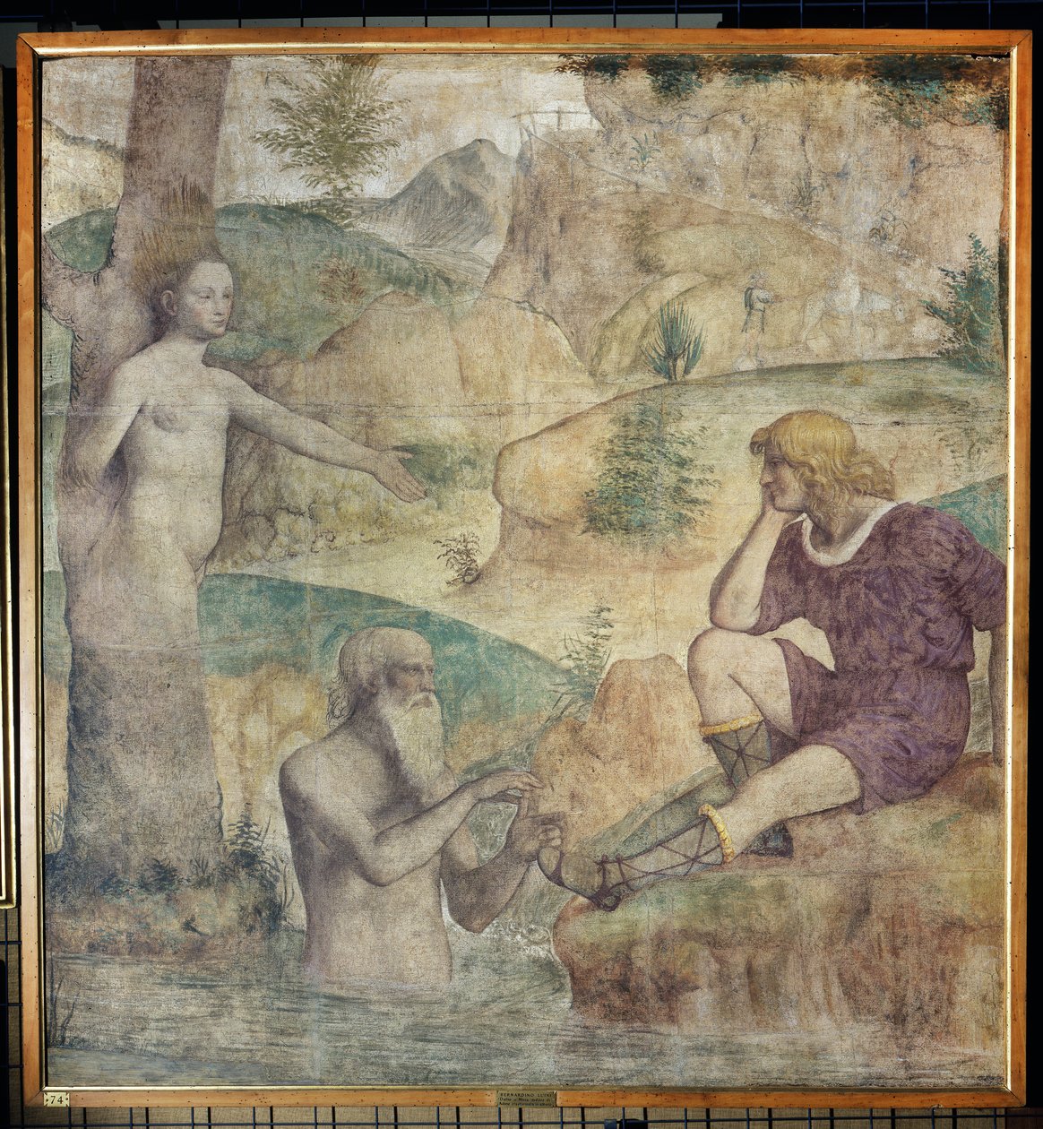 Alvorligt konsulat af Driope og Tavaiano, ca. 1514 (fritliggende fresko båret på lærred) af Bernardino Luini