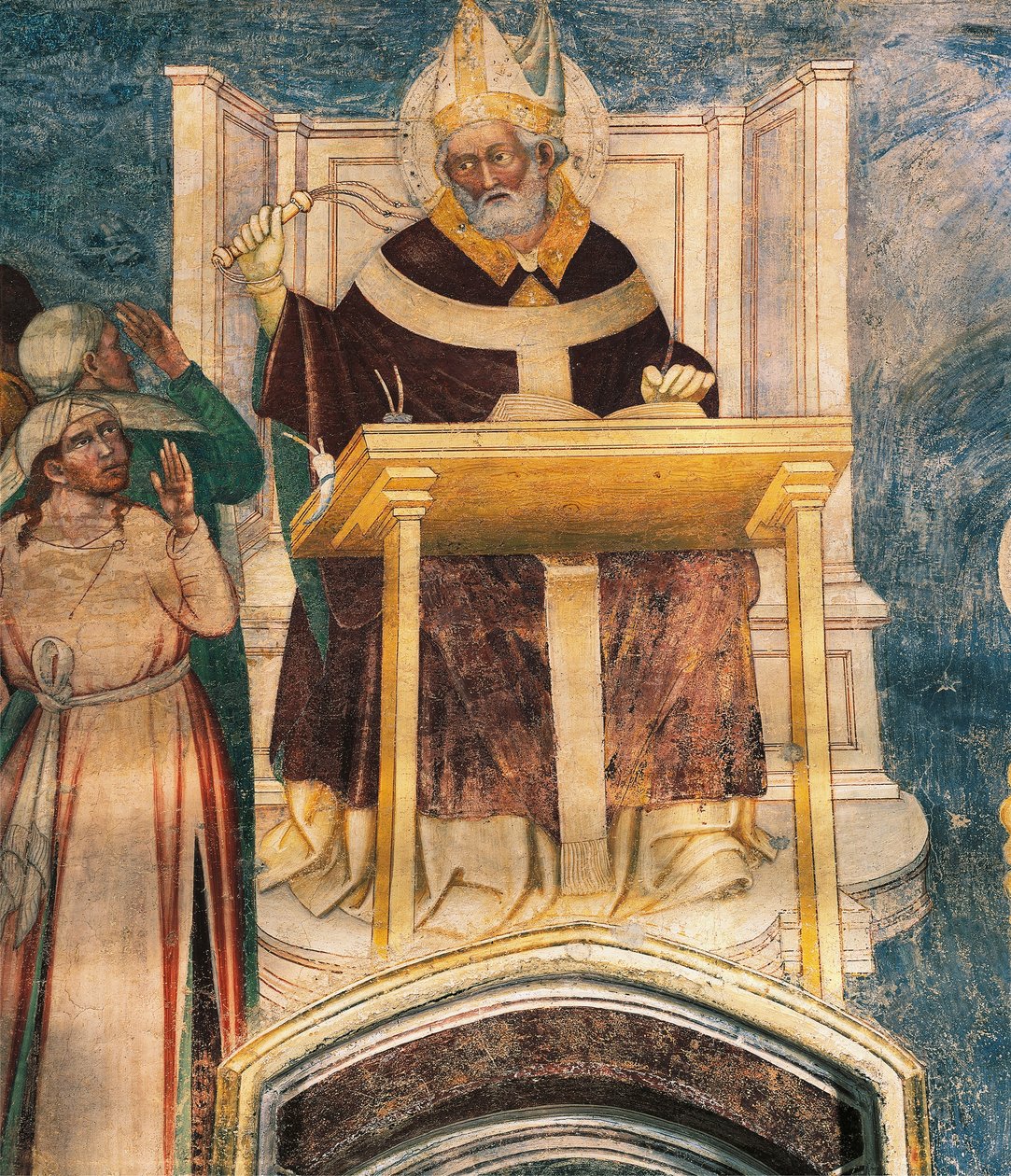 Sankt Ambrosius, af Bernardino Luini (ca 1480-1532) af Bernardino Luini