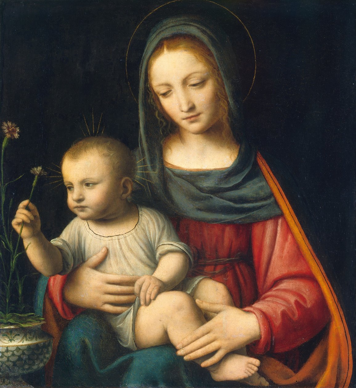 Nellikens Madonna, ca. 1515. af Bernardino Luini
