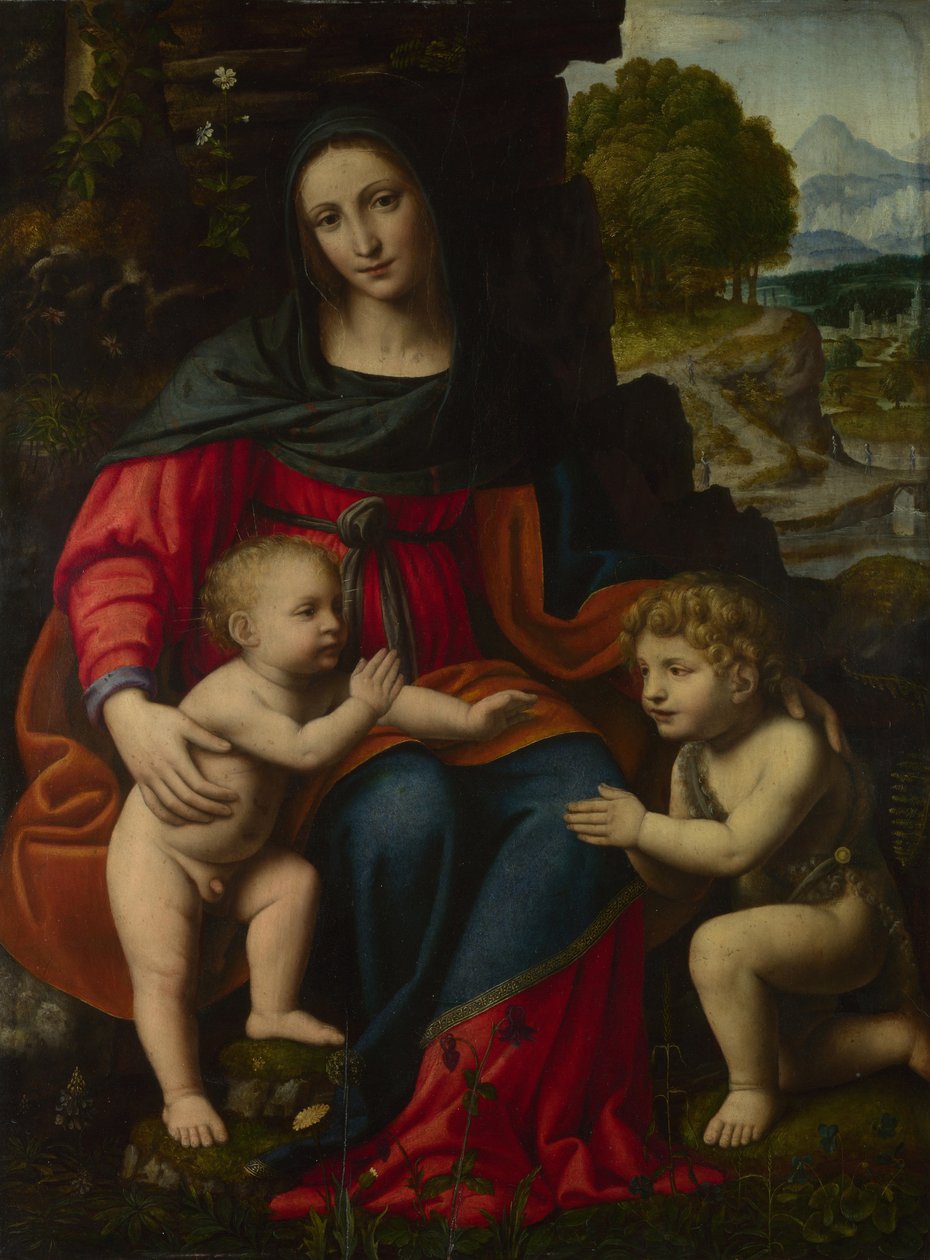 Jomfruen og barnet med Johannes, 1510