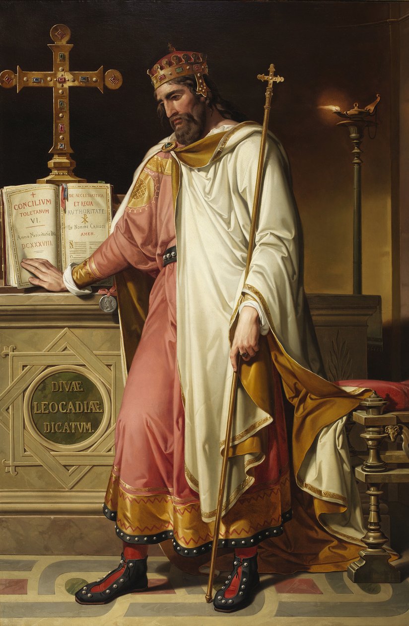 Chintila, vestgotisk konge, 1855 af Bernardino Montañés Pérez
