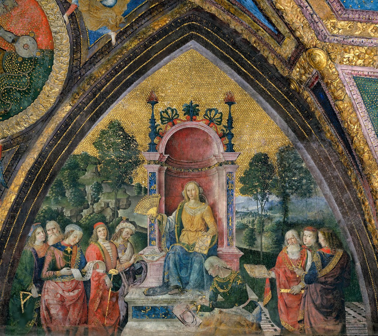 Geometrien, 1492-1494. af Bernardino Pinturicchio