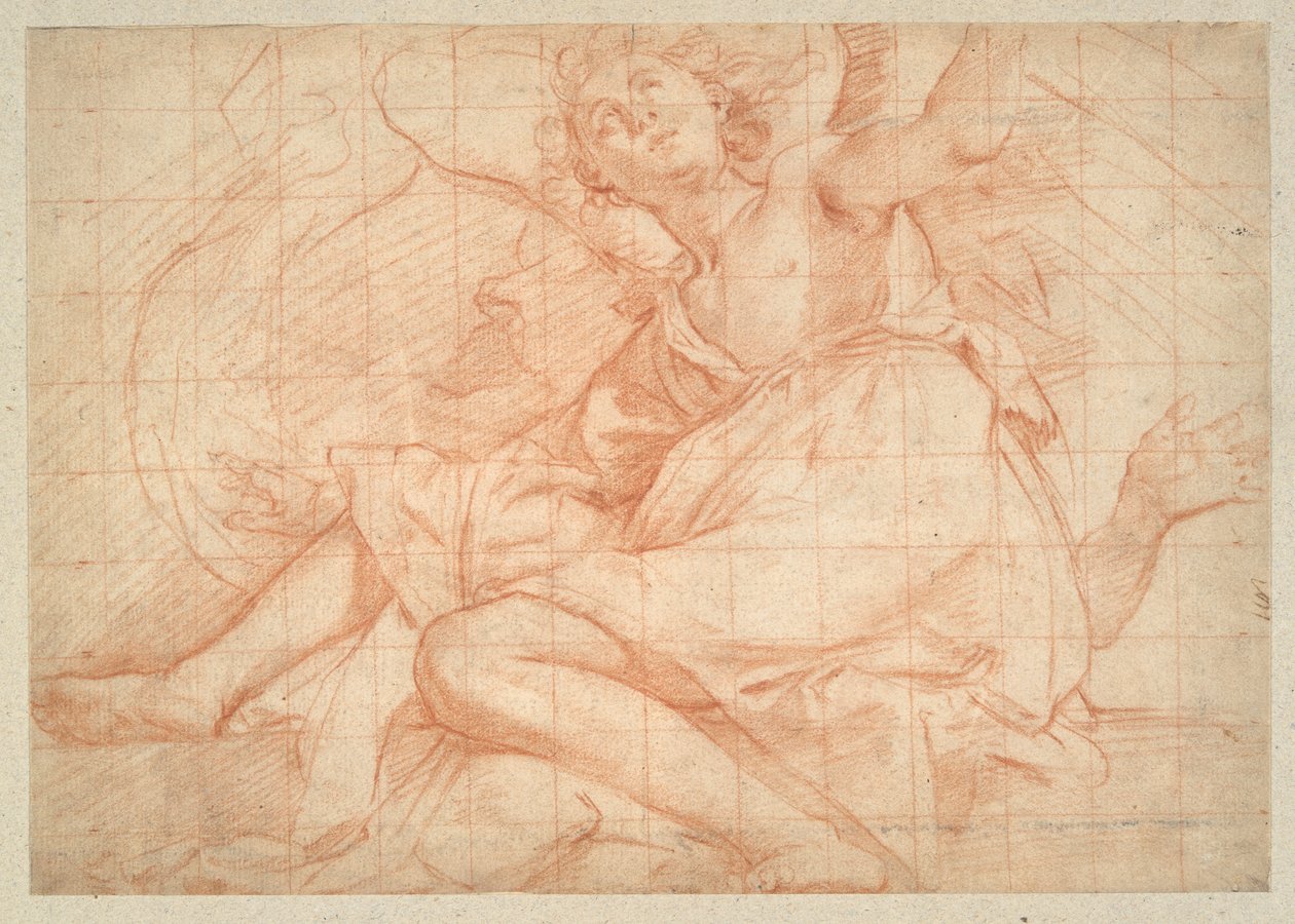 Studie af en engel af Bernardino Poccetti