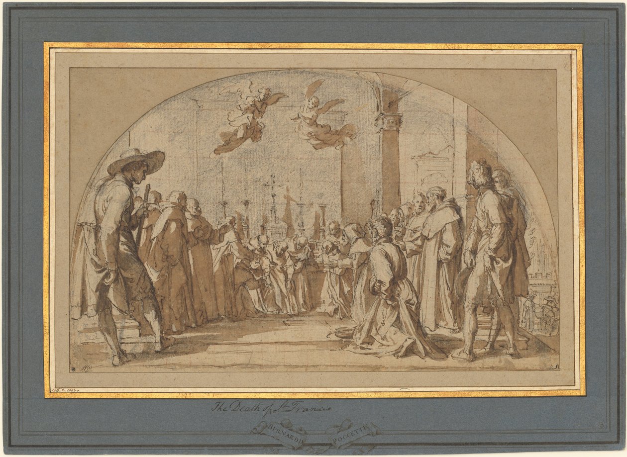 Den velsignede Buonagiunta Manettis død af Bernardino Poccetti