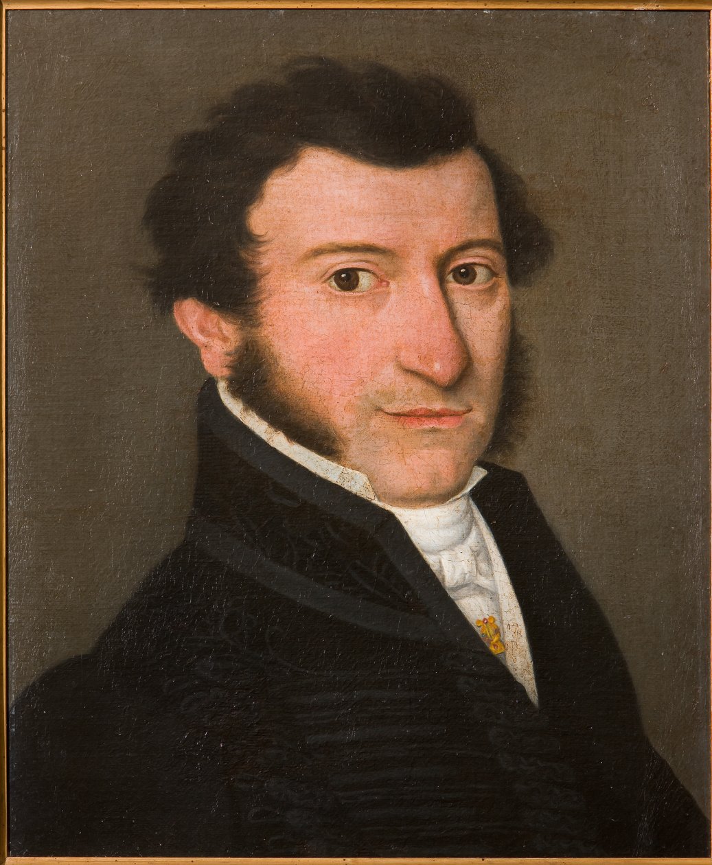 Portræt af en gentleman (olie på lærred) af Bernardino Rossi