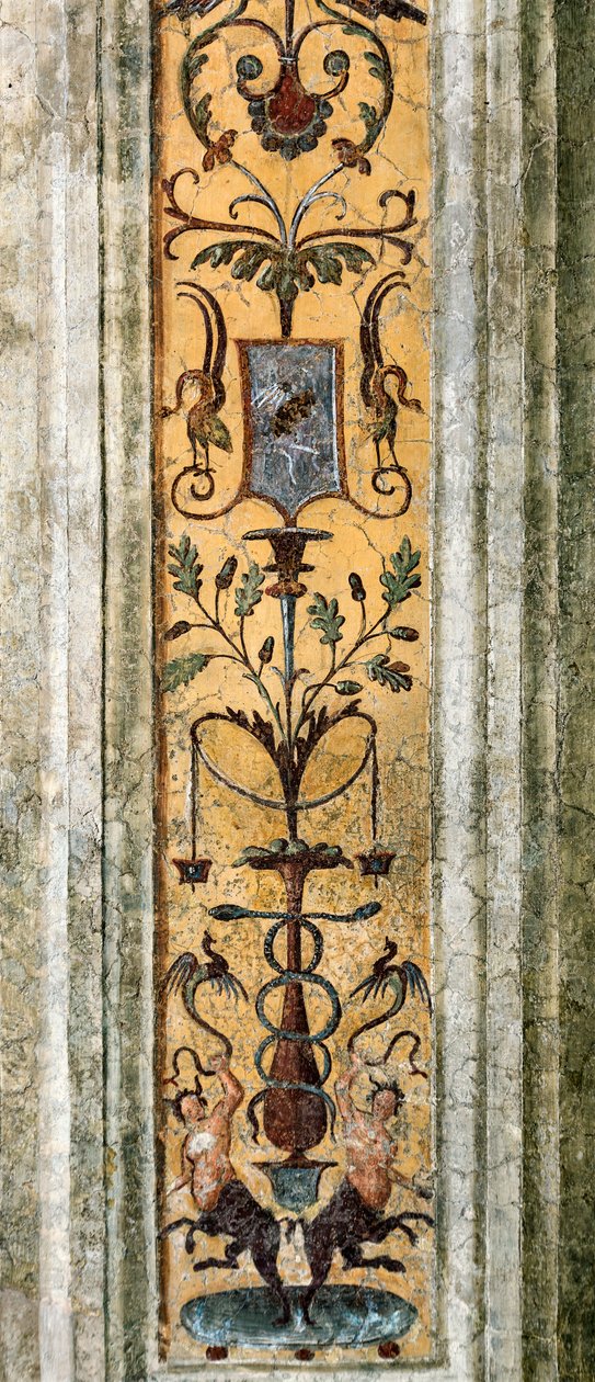 Detalje af pilaster med groteske figurer (maleri af Bernardino di Betto Pinturicchio