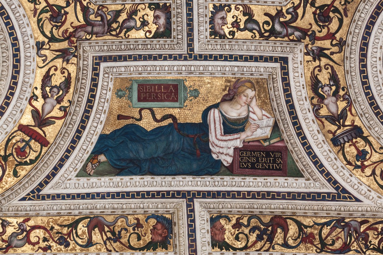 Persisk sibylle, detalje af Sibyllerne (fresco af Bernardino di Betto Pinturicchio